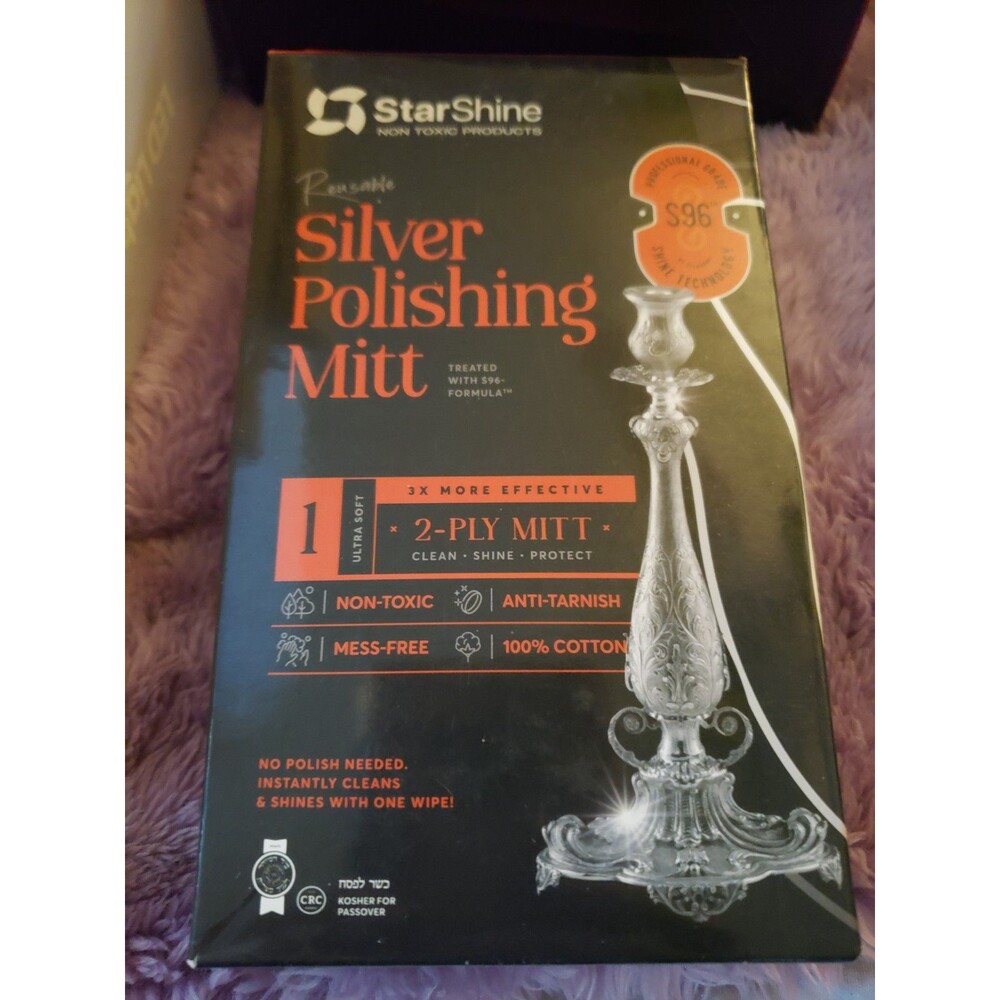 StarShine Silver Polishing Mitt S96 Non-Toxic Anti-Tarnish 100% Cotton